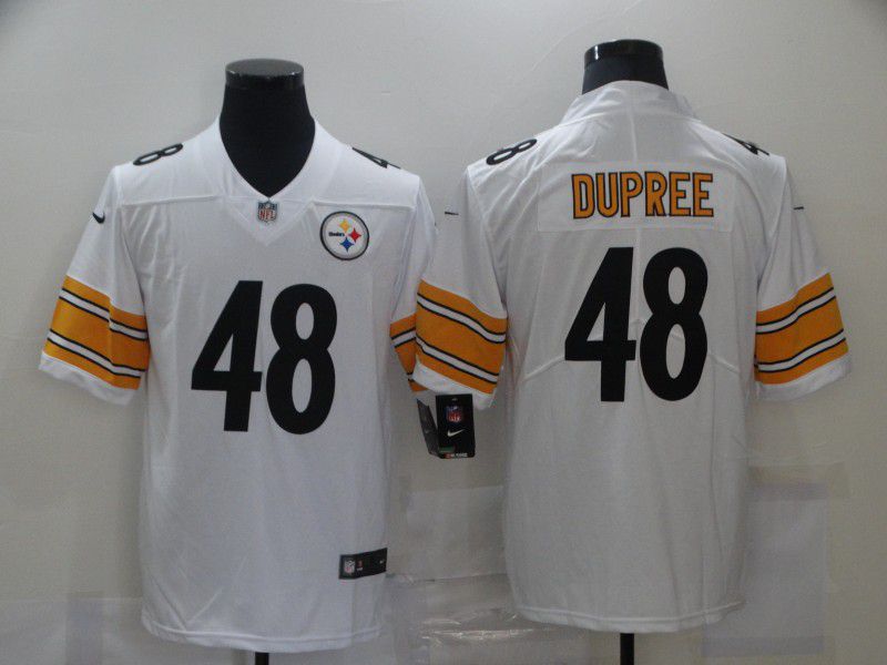 Cheap Men Pittsburgh Steelers 48 Dupree White Nike Vapor Untouchable Limited 2020 NFL Nike Jerseys